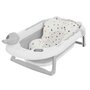 Pachet cadita pliabila + suport, Primabobo, Ola, Cu termometru, dop si suport anatomic, Conform cu standardul european de securitate EN71, 80 x 50 x 22, Gri - 2