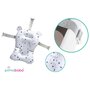 Pachet cadita pliabila + suport, Primabobo, Ola, Cu termometru, dop si suport anatomic, Conform cu standardul european de securitate EN71, 80 x 50 x 22, Gri - 10