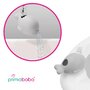 Pachet cadita pliabila + suport, Primabobo, Ola, Cu termometru, dop si suport anatomic, Conform cu standardul european de securitate EN71, 80 x 50 x 22, Gri - 11