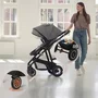 Pachet complet pentru primele zile, Carucior 3 in 1, Lionelo, Bianka, Transformabil, Cu landou, salteluta moale, geanta pentru parinti + Patut co-sleeper, Lionelo, Aurora, 3 in 1, Cu saltea si geanta transport, Gri - 33