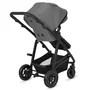 Pachet complet pentru primele zile, Carucior 3 in 1, Lionelo, Bianka, Transformabil, Cu landou, salteluta moale, geanta pentru parinti + Patut co-sleeper, Lionelo, Aurora, 3 in 1, Cu saltea si geanta transport, Gri - 46