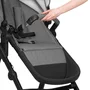Pachet complet pentru primele zile, Carucior 3 in 1, Lionelo, Bianka, Transformabil, Cu landou, salteluta moale, geanta pentru parinti + Patut co-sleeper, Lionelo, Aurora, 3 in 1, Cu saltea si geanta transport, Gri - 51
