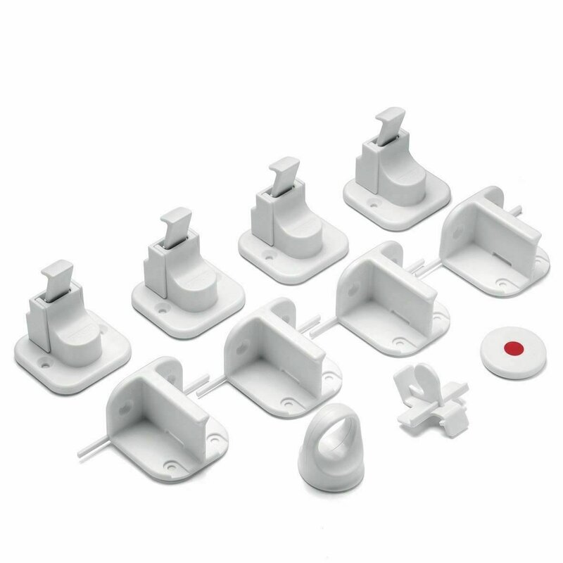 Reer - sistem blocare mobilier 51020 magnetice, 4 buc, pentru sertare si usi de dulapuri