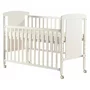 Pachet Patut din lemn bebe, 120x60 cm, Cu laterala culisanta, FreeON, Mia, Saltea 120x60x12 cm si protectie impermeabila - 5
