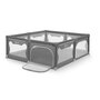 Pachet Tarc de joaca copii, Lionelo, Willow XL,180 x 200 cm, Conform cu EN 12227:2010, Gri si Covoras de joaca interactiv, Asalvo, Reversibil, XXL, Spuma, 200x180 cm, Fara BPA, 0 luni+ - 5