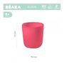 Pahar silicon Beaba Pink - 3