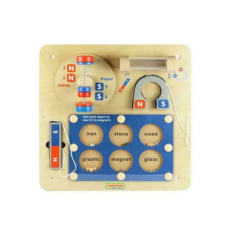 Masterkidz - panou educativ exploram magnetismul, din lemn, +3 ani, , pentru gradinite