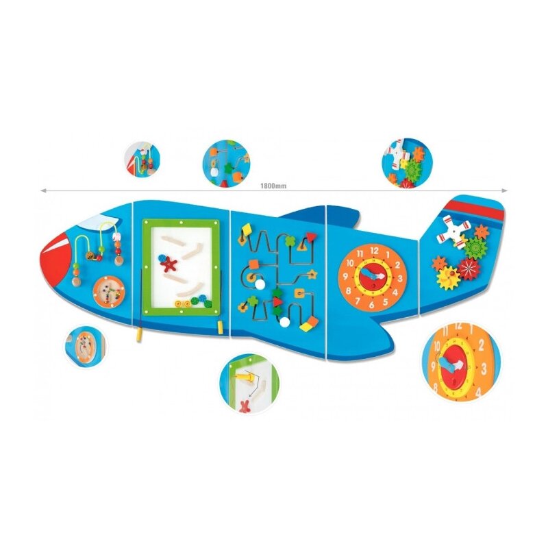 Viga - jucarie motrica panou avionul pentru motricitate fina