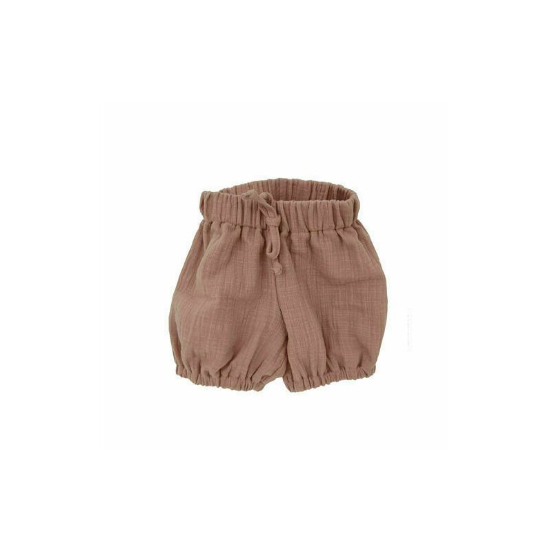 Kidsdecor - pantalonasi bufanti din muselina romantic rose 4-5 ani