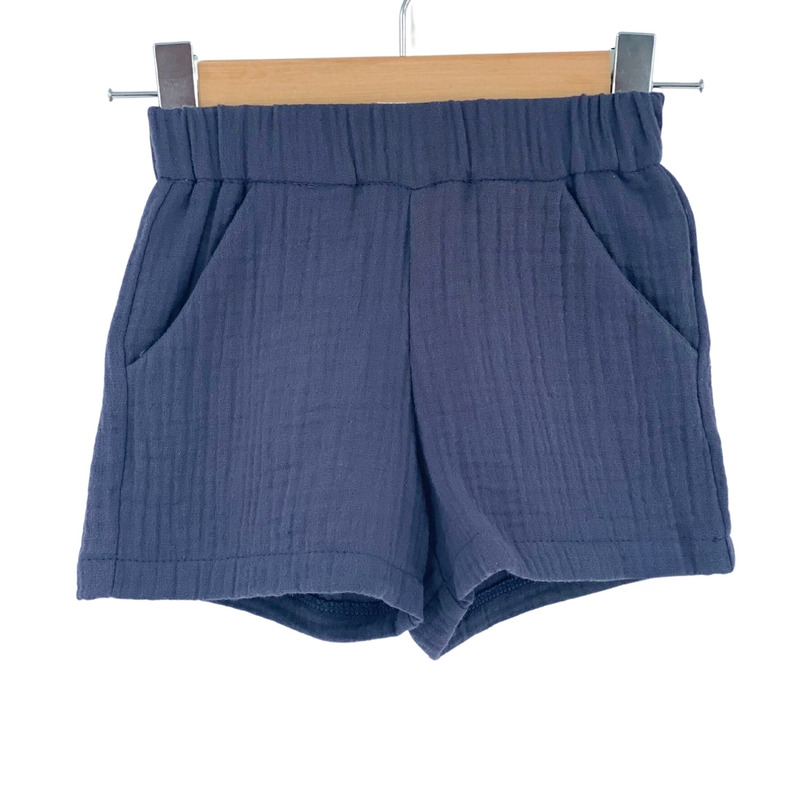 Pantaloni scurti de vara pentru copii, din muselina, urban fairy, 5-6 ani
