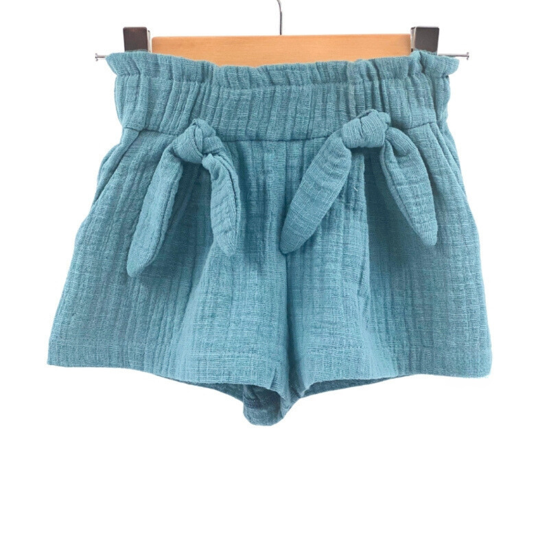 Pantaloni scurti pentru copii, din muselina, cu talie lata, cold ice, 4-5 ani