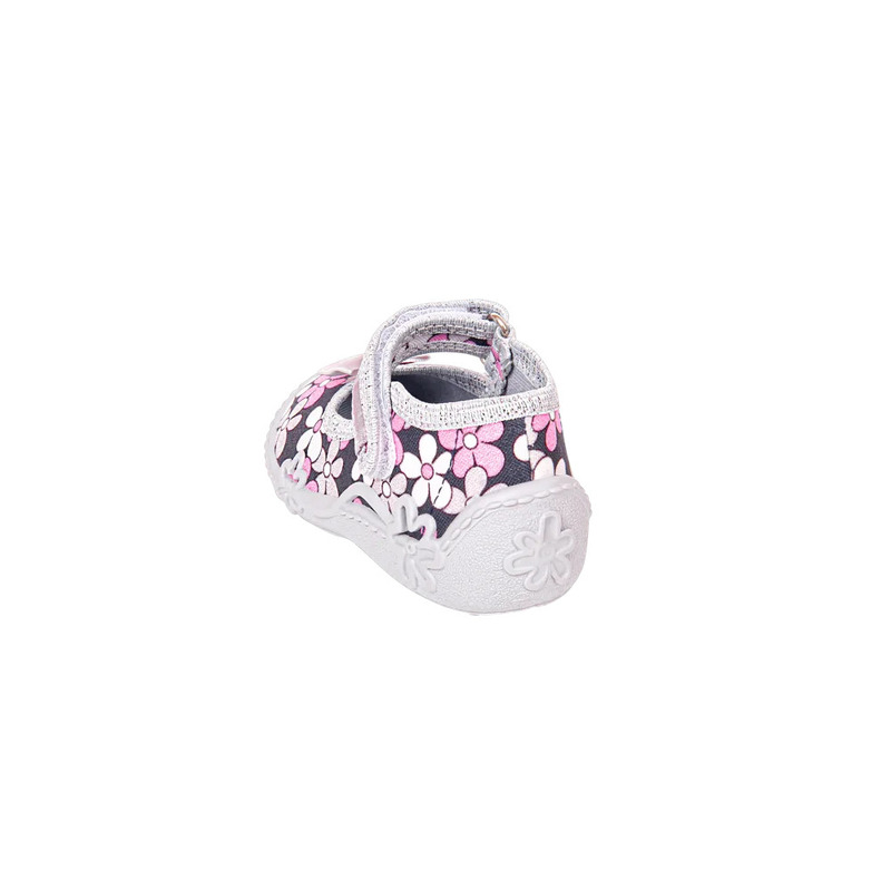 Pantofi cu interior de bumbac pentru fetite vi-gga-mi zosia floricele marimea 20