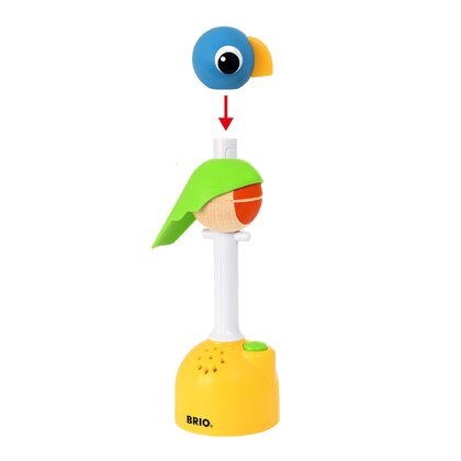 BRIO - Jucarie interactiva Papagal - Inregistreaza si joaca-te