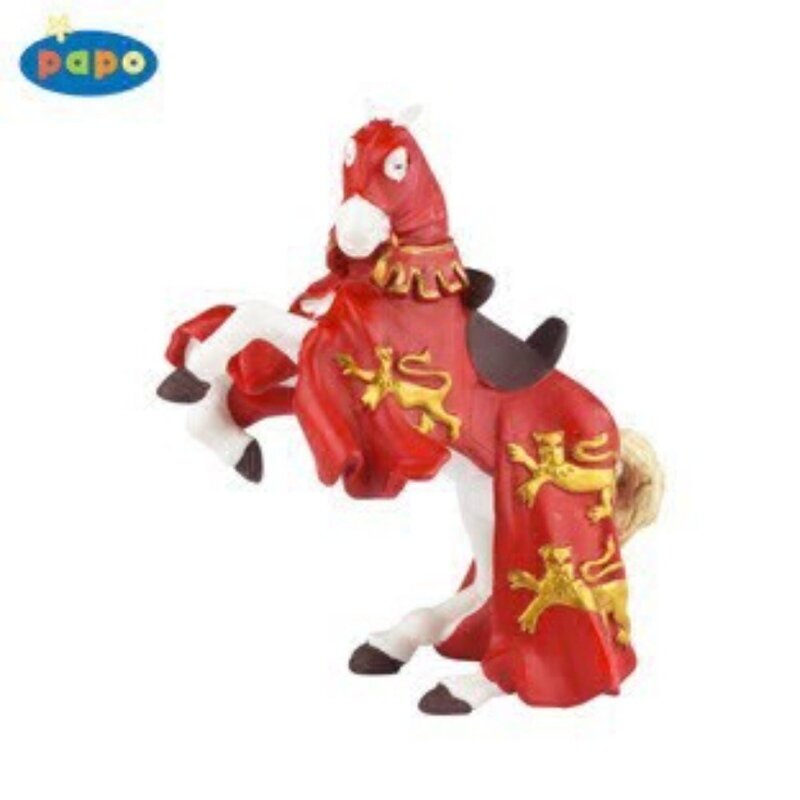 Calul regelui richard (rosu) - figurina papo
