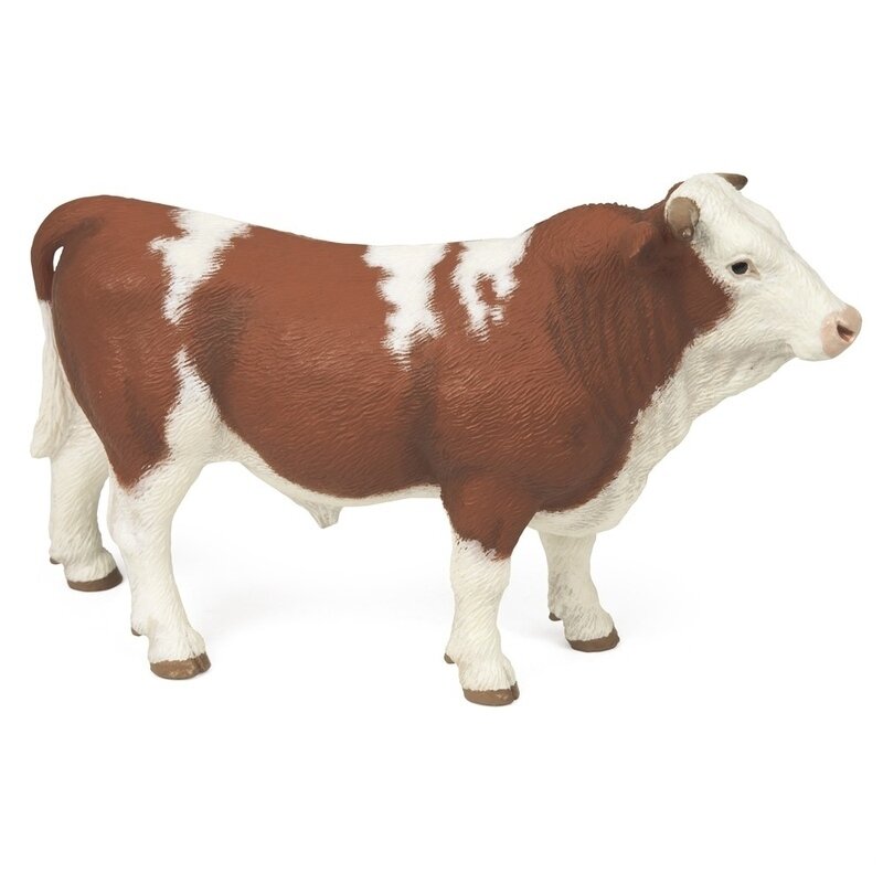 Taur simmental - figurina papo