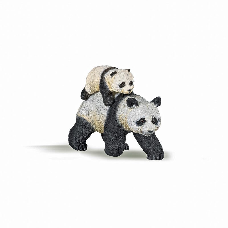 Papo - papo figurina ursulet panda cu pui