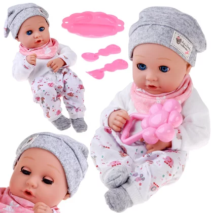 Papusa 32 cm, Cu ochi mobili si accesorii