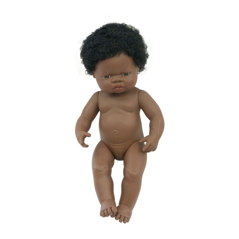 Miniland - Papusa African Fata 38 cm