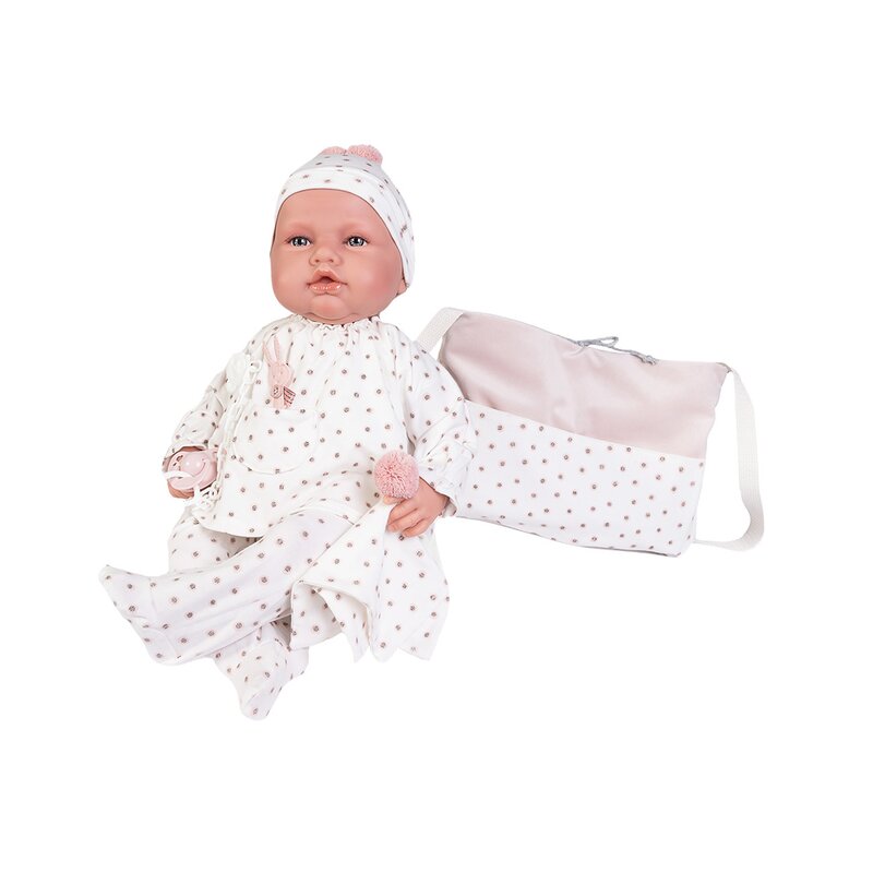 Antonio juan - papusa babydoo care gangure, cu gentuta, 50 cm,