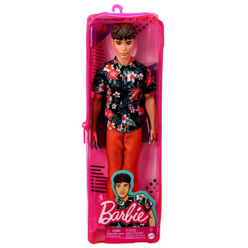 Mattel - papusa baiat fashionistas cu camasa cu imprimeu topical