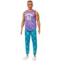 Mattel - Papusa Barbie Fashonista,  Cu maieu Malibu, Violet - 8