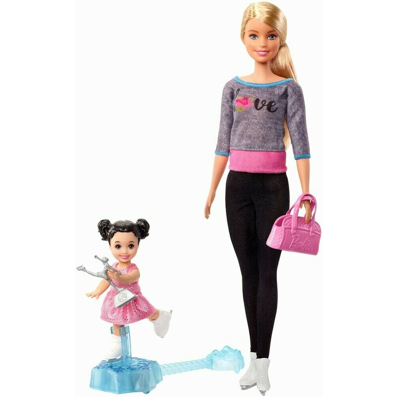 Mattel - papusa barbie cariera , antrenoare de patinaj