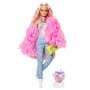 Mattel - Papusa Barbie Fluffy Pinky , Extra style, Multicolor - 2
