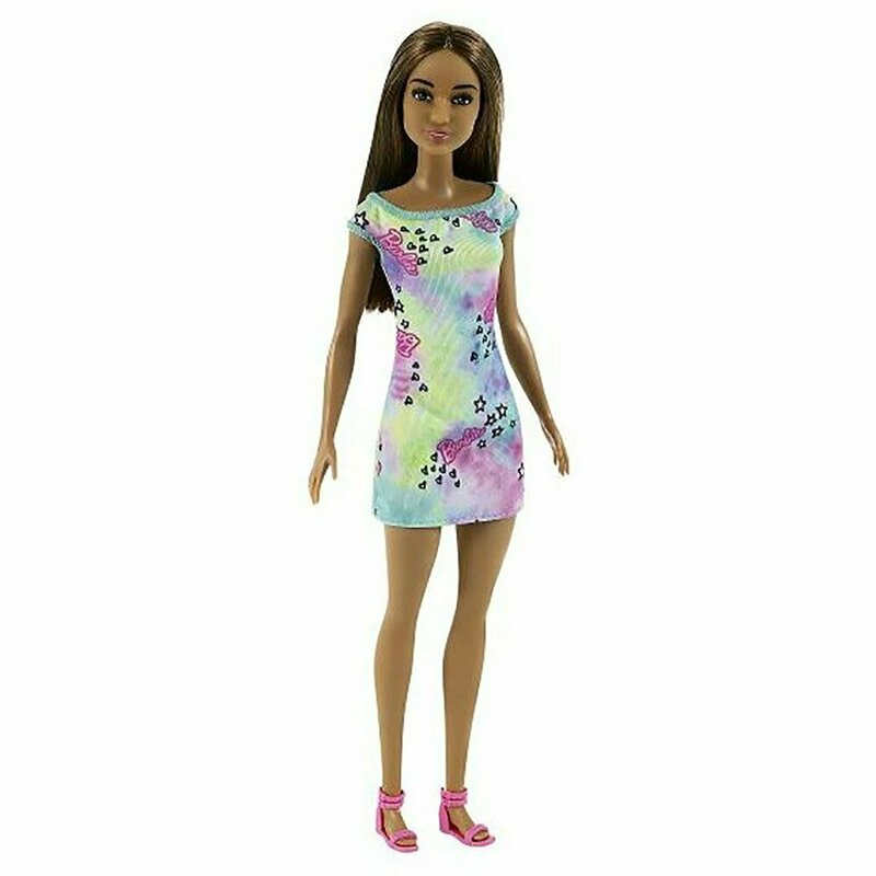 Mattel - Papusa Barbie , Satena, Cu tinuta inflorata, Multicolor