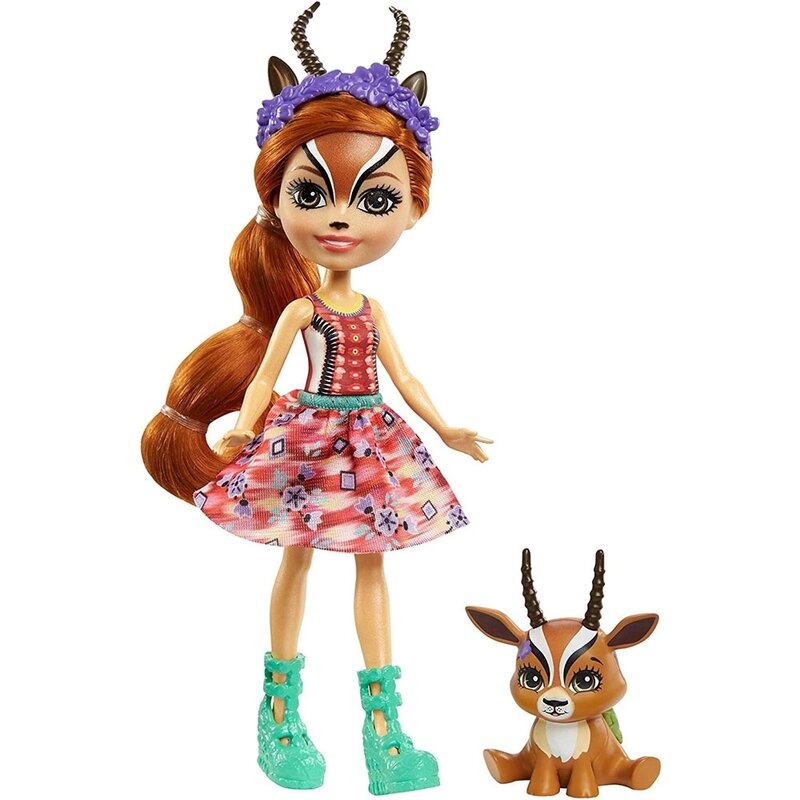 Enchantimals - papusa gabriela gazelle cu figurina racer by mattel
