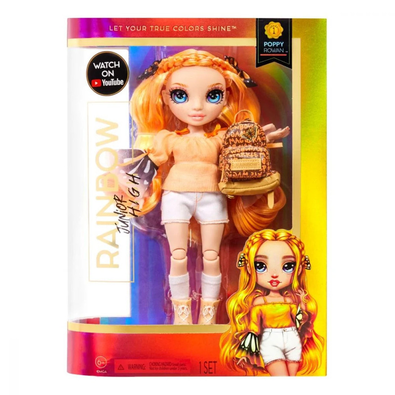 Papusa rainbow high, junior high, poppy rowan