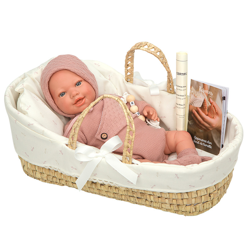 Papusa reborn bebelus realist arias avana 45 cm si cos din rachita
