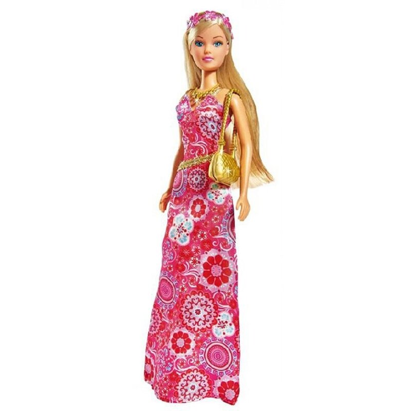 Simba - papusa steffi love flower party 29 cm roz
