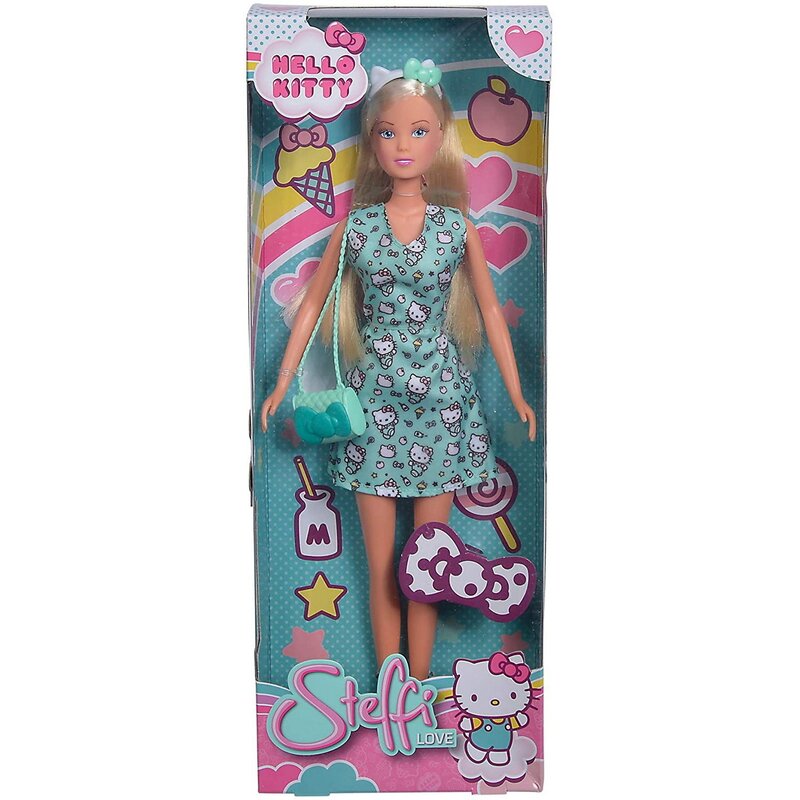 Simba - papusa steffi love , hello kitty fashion, verde