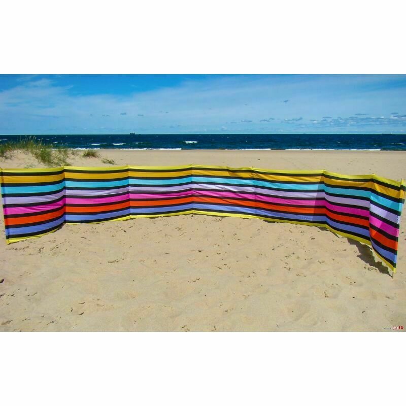 Springos - paravan pentru plaja pliabil 8 m multicolor