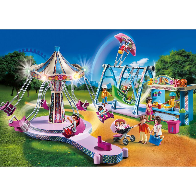 Playmobil - set de constructie parc de distractii family fun