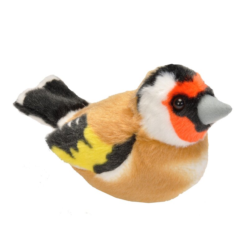 Wild republic - jucarie din plus interactiva sticlete - european goldfinch , cu sunet