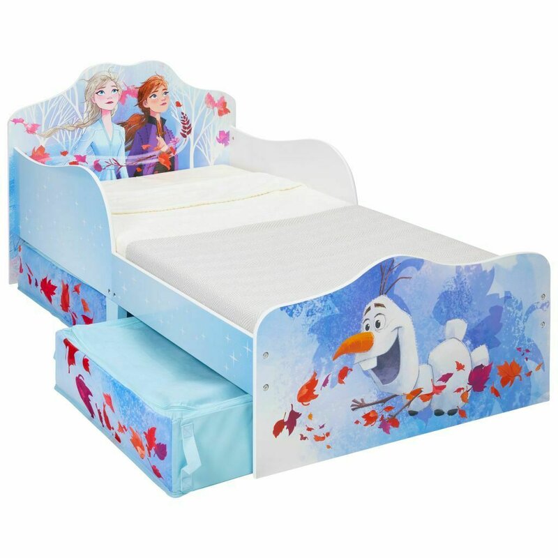 Worlds apart - patut junior cu 2 sertare disney frozen din mdf, 140x70 cm
