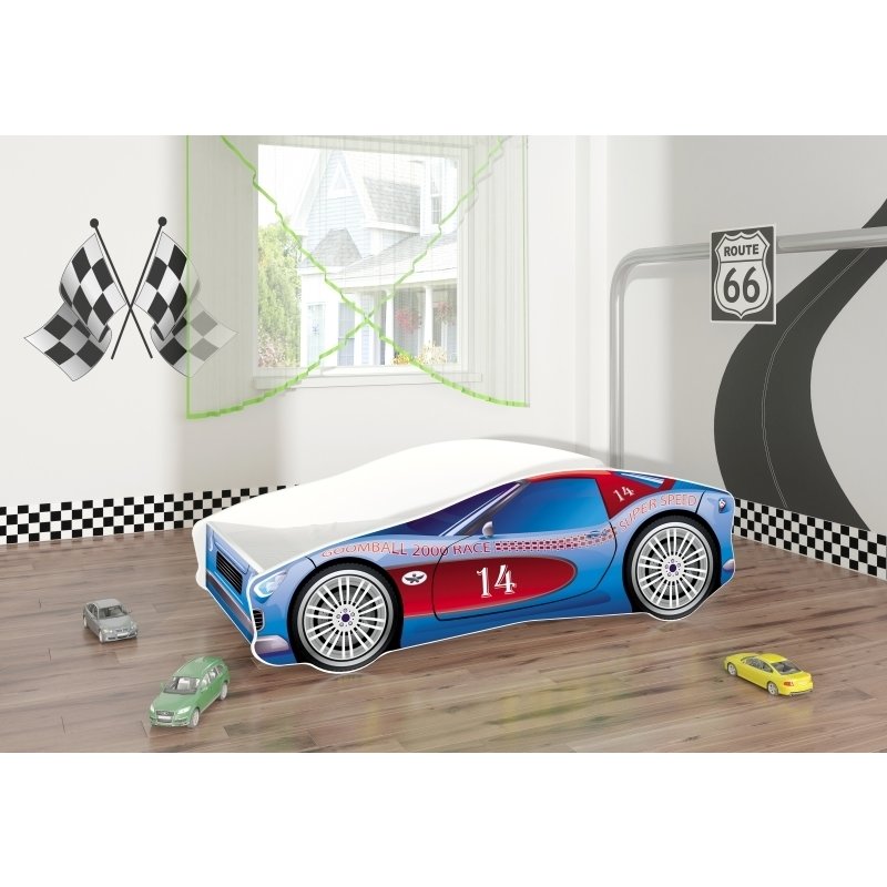 MyKids - Pat tineret Race Car 02 160x80, Blue