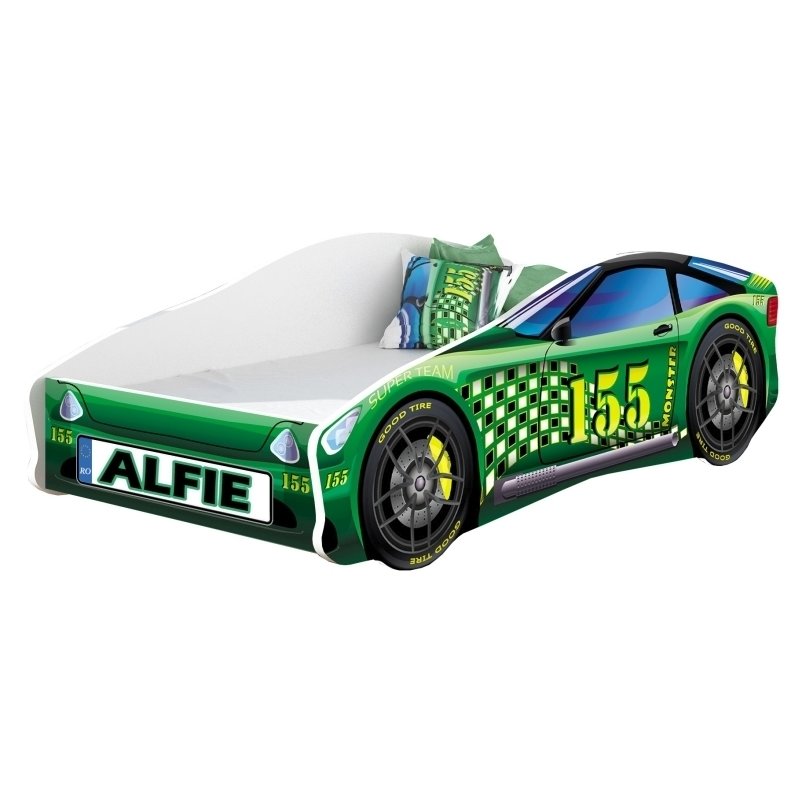 Mykids - pat tineret race car 04 green , 160x80 cm