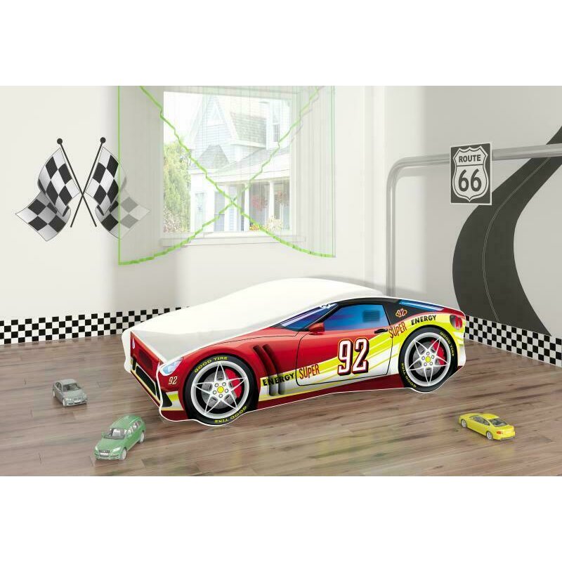 Mykids - pat tineret race car 05 red , 160x80 cm