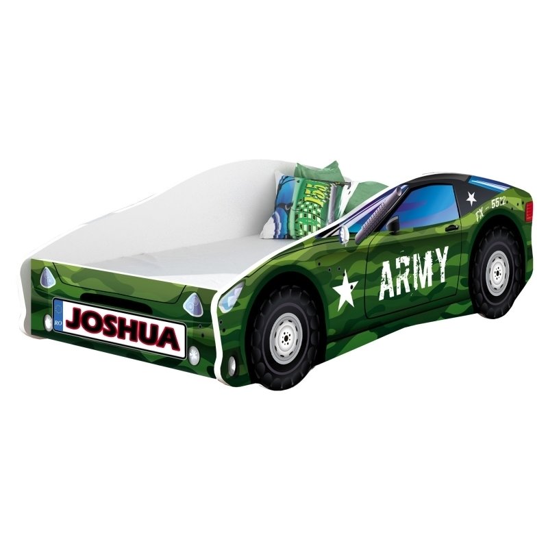Mykids - pat tineret race car 07 army , 160x80 cm