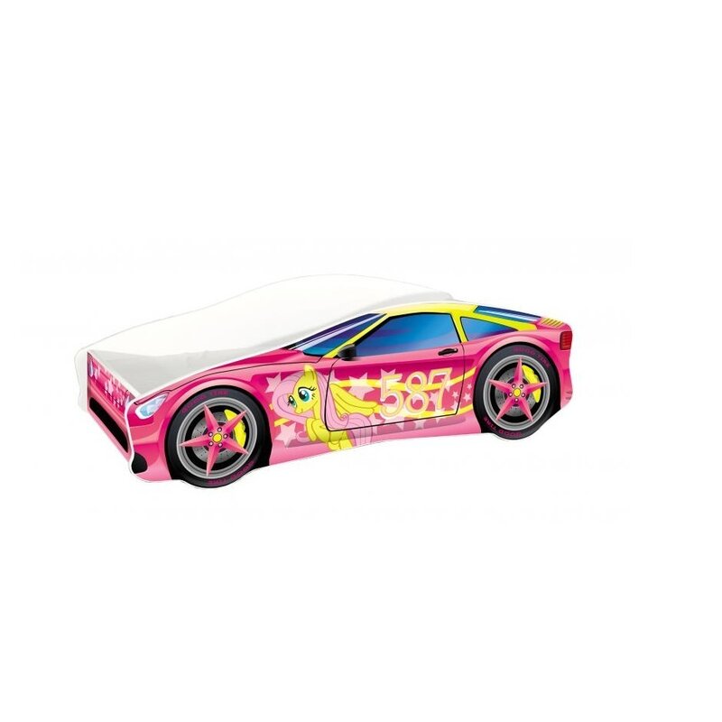 MyKids - Pat tineret Race Car 08 Pink , 140x70 cm