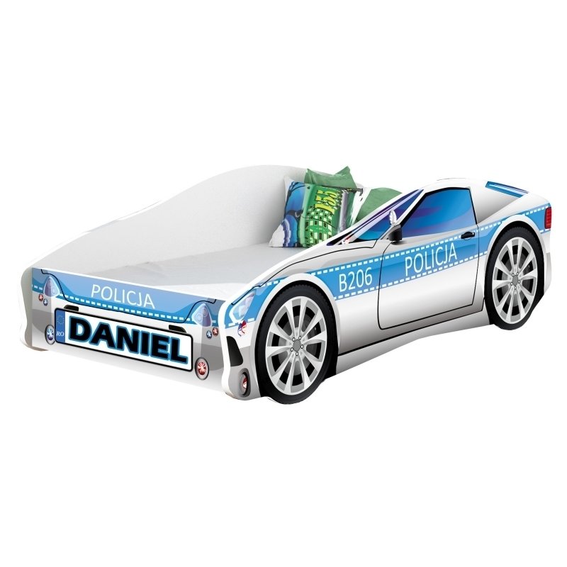 Mykids - pat tineret race car 09 policja 160x80
