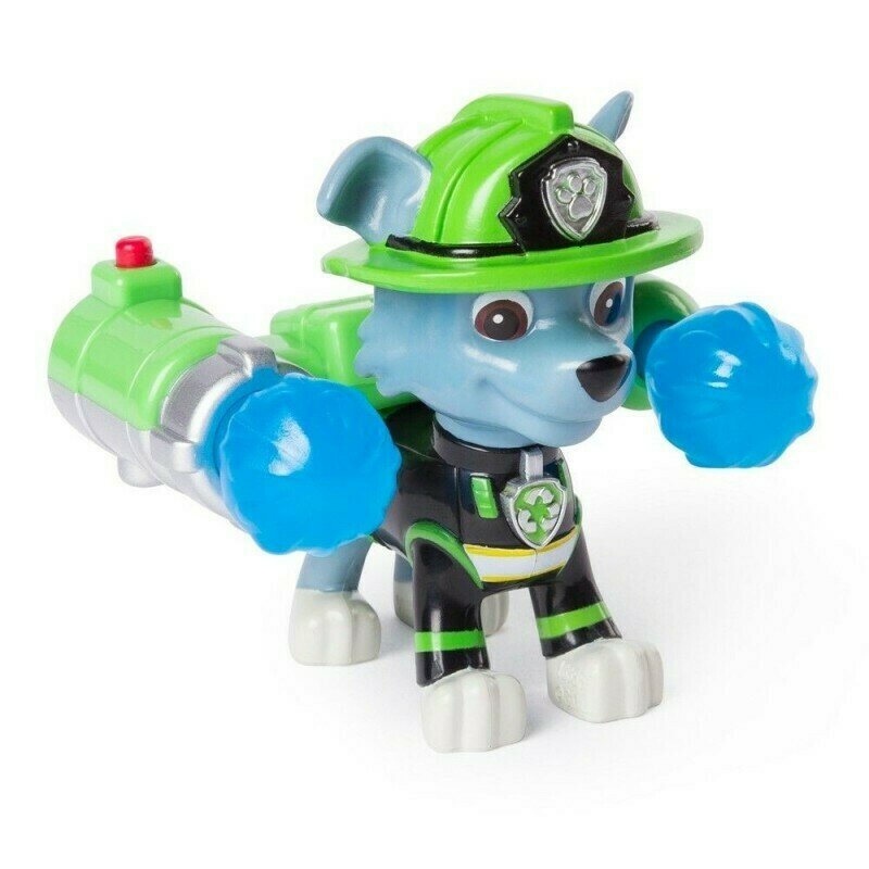 Spin master - figurina rocky , paw patrol , erou in actiune