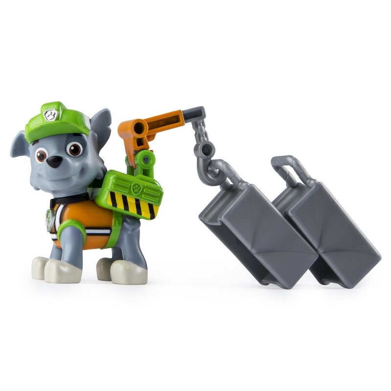 Spin master - figurina rocky , paw patrol , expert in constructii