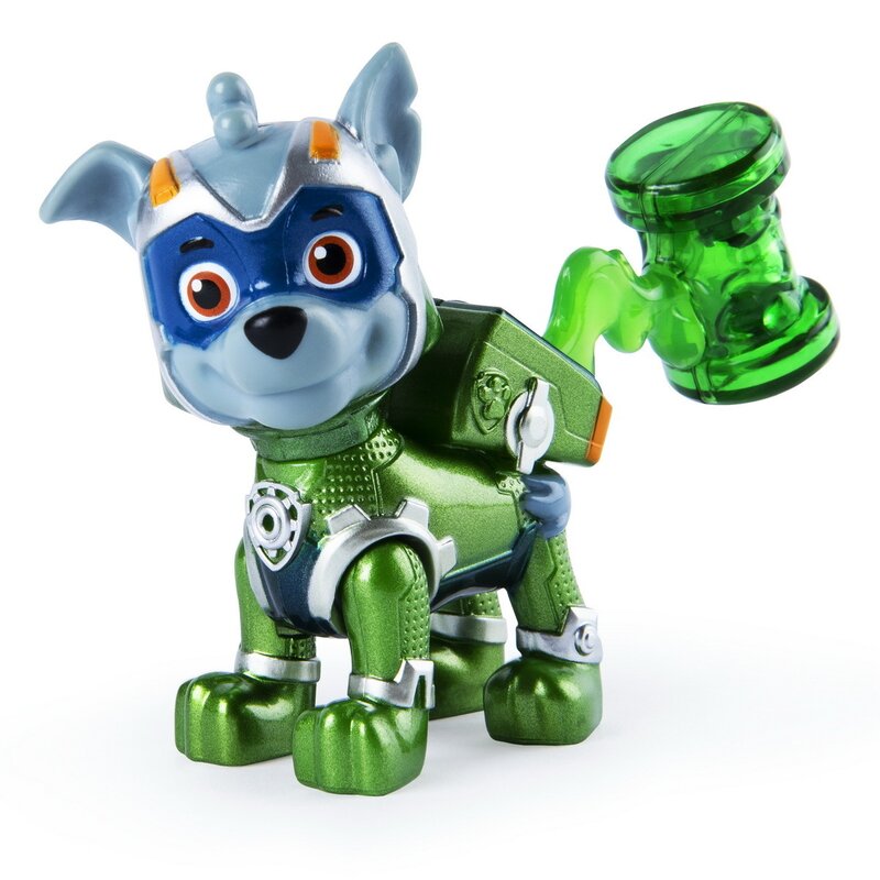 Spin master - figurina rocky , paw patrol , super erou