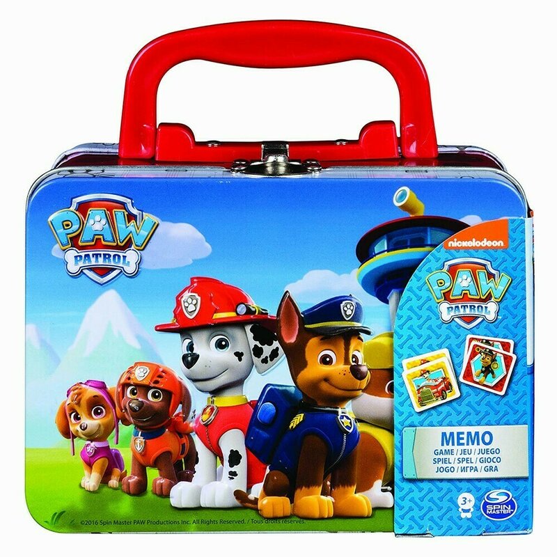 Spin master - joc de memorie , paw patrol, in gentuta metalica