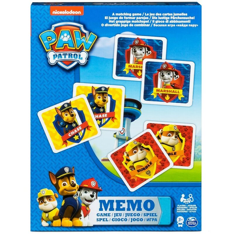 Spin master - joc de memorie , paw patrol, cu carti