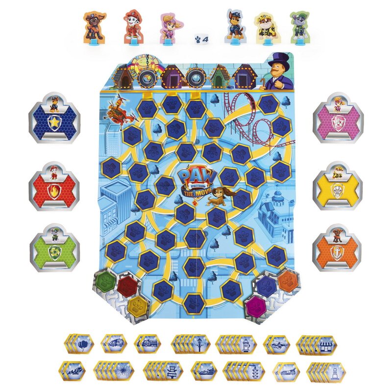 Spin master - joc de societate turnul distractiv , paw patrol