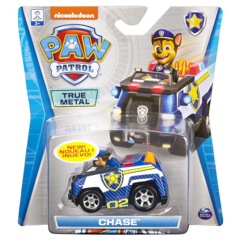 Spin master - macheta politistul chase , paw patrol , metalica